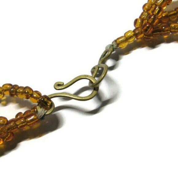 Multi-strand Necklace Boho Hippie Multi-Color Bead - Picture 3 of 6